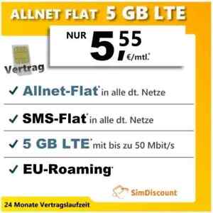 Vertrag !! Nur 5,55€ für 5GB Internet mit Allnet-Flat