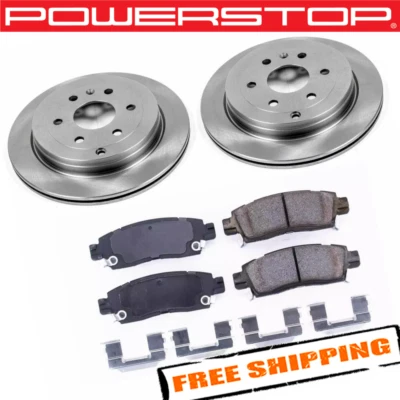 Kit de freno trasero liso Power Stop KOE5262 1-Click Autospecialty OE Foto 1 de 2
