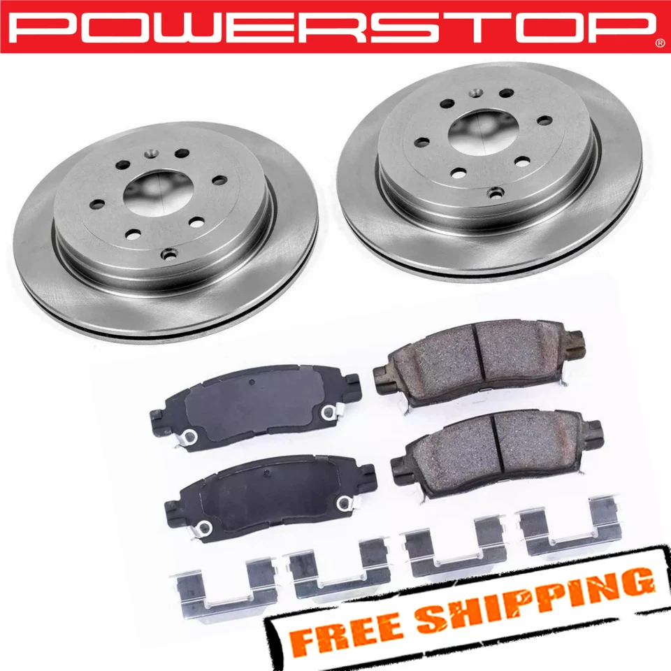 Kit de freno trasero liso Power Stop KOE5262 1-Click Autospecialty OE Foto 1 de 2