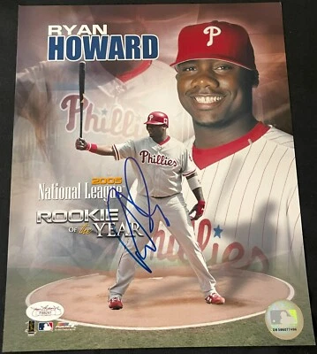 Ryan Howard Philadelphia Phillies Signed ROY 8x10 Photo JSA Authenticated - Image 1 of 3