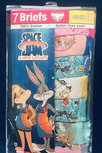 Space Jams A New Legacy 7 Pack Girls Briefs Size 8 - Picture 1 of 2
