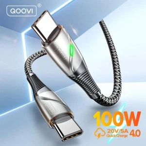 CAVO DATI 100W TIPO C SMARTPHONE RICARICA RAPIDA SAMSUNG HUAWEI XIAOMI 2 PEZZI - Foto 1 di 2