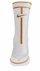NIKE CREW TENNIS SOCKS WHITE brown/tan WOMEN 4-6 YOUTH 3Y-5Y SX6913-105 SMALL 