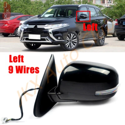 Left Rear Mirror Power Heated w/Signal Kit x For Mitsubishi Outlander 2014-2019 - Image 1 of 4