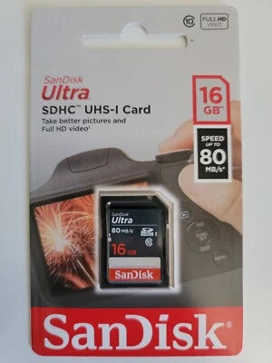 SanDisk 16 GB Ultra SDHC SDXC UHS-I  - Image 1 of 3