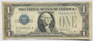 1 Dollar 1928 USA Silver Certificate Bill Schein Banknote U14349451A - Bild 1 von 2