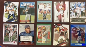 QB ALL STARS CARD LOT OF 10 BRADY BREES ROMO RODGERS WARNER MANNING RIVERS ELWAY - Picture 1 of 12
