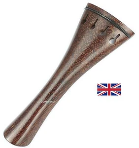 Finest Quality Tamarind Violin Tailpiece - French Model with Ebony Trim 10.8cm - Picture 1 of 3