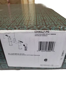 Brizo 62553LF-PC Litze Doppelgriff eckig Auslaufbrücke Küchenarmatur gerändelt - Bild 1 von 4