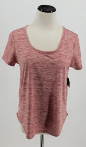 Eddie Bauer Women's Size Medium Heather Pink Short Sleeve T Shirt Free Dry - Picture 1 of 9