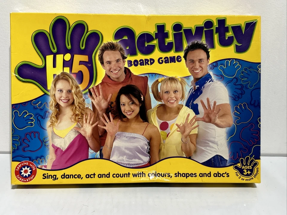 Hi 5 Activity Board Game 2004 -GC -Ages 3+ -Original Cast- 2+ Player- Incomplete - Image 1 of 4