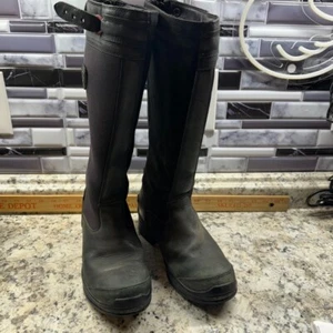 Bota de montar ARIAT para mujer extremadamente alta H2O aislada de cuero negro 8 B - Imagen 1 de 21