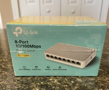TP-LINK 8 Port Fast Ethernet 10/100Mbps Network Switch Desktop RJ45 - TL-SF1008D