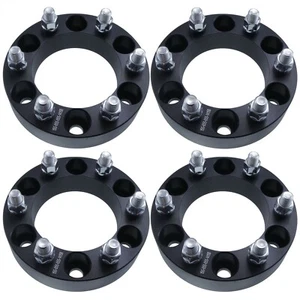 4 pcs 2" Wheel Spacers Adapters 6x5.5 6x139.7 12x1.25 Studs Fits Nissan Trucks - Picture 1 of 3