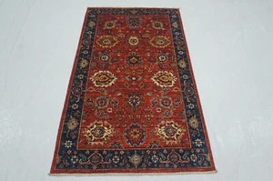 3 x 6 ft Red Bidjar Oriental Afghan Hand Knotted Traditional Area Rug - Picture 1 of 16