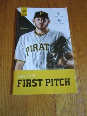 2019 Pittsburgh Pirates Program First Pitch (Issue 4) Rockies Dodgers FREE SHIP - Image 1 of 4