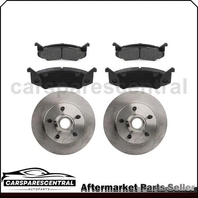 Front Rotors Semi-Metallic Brake Pads Fits 1995 1996 1997 Dodge B2500 - Image 1 of 4