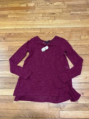 Camisa American Eagle Para Mujer Talla Pequeña Manga Larga Rojo Borgoña Informal Nueva con Etiquetas $34 Foto 1 de 4