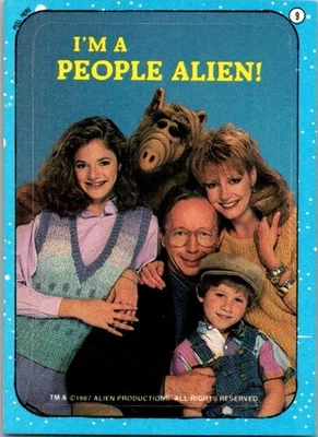 1987 Topps ALF #9 I'm a People Alien! Stickers - Image 1 of 2