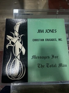 JIM JONES MESSAGES FOR THE TOTAL MAN LP CHRISTIAN CRUSADES Signed - Picture 1 of 4
