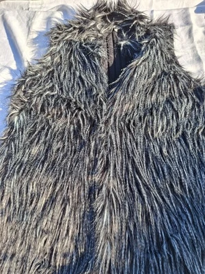 Жилет Adrianna Papell Черно-белые Брызги 1x Пернатая Простая Ребристая Спина - Изображение 1 из 4