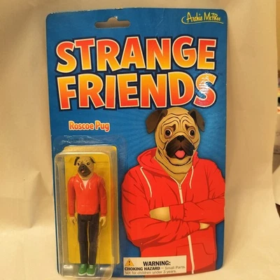 Strange Friends Roscoe Pug Action Figure Archie McPhee 2016 - Image 1 of 4