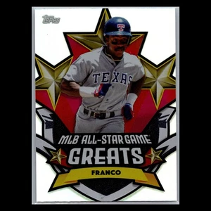 2025 Topps - #ASGG-24 Julio Franco All Star Game Greats - Texas Rangers - Picture 1 of 2