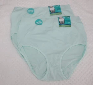 Neu mit Etikett 2er-Set Vanity Fair glättende bequeme kurze Höschen 13264 HUSH GREEN 8/XL - Bild 1 von 5