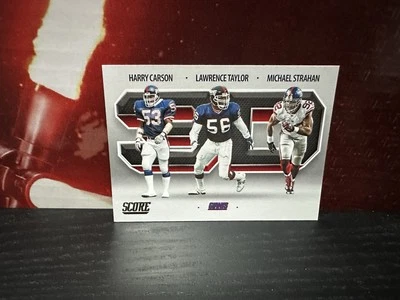 2021 Panini Score 3D - CARSON / TAYLOR / STRAHAN #3D12 - New York Giants - Image 1 of 2