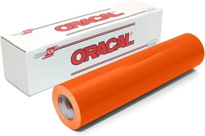 24"x10ft Oracal 651 Glossy Orange 034 Exhibition Cal Vinyl Decal Roll - Picture 1 of 2