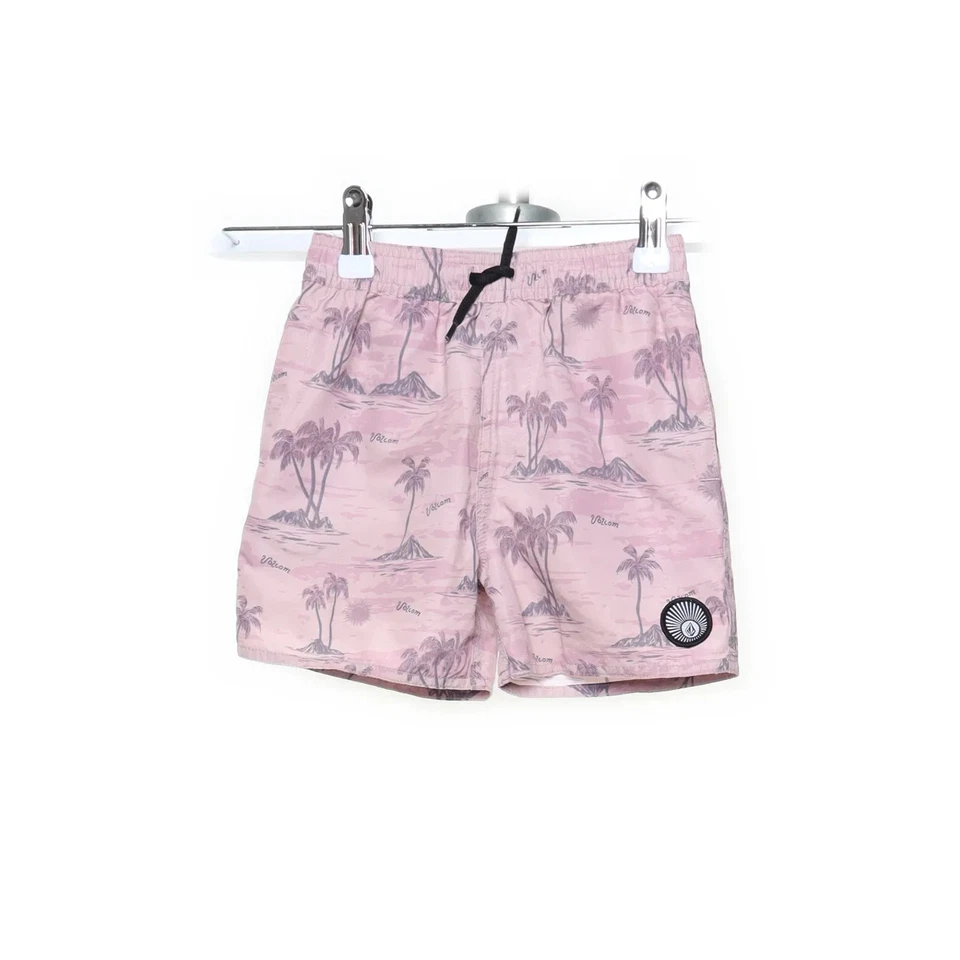 Volcom, Badeshorts, Größe: 104, Pink/Mehrfarbig, Blumen, Jungen #LDu - Bild 1 von 4