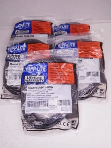 (5) Tripp-Lite P502-006 SVGA Monitor Gold Cable w/RGB 6FT HD15 (S6) - Picture 1 of 2