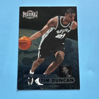 1997-98 Skybox Metal Universe Championship #72 Tim Duncan Rookie RC - Image 1 of 4