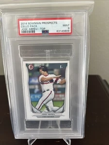 2014 Bowman Prospects Cello Pack Jose Abreu Rookie on Top PSA 9 - Picture 1 of 5