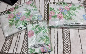 Vintage NWT Full Flat Fitted Pillowcases Utica By J P Steven’s No Iron Percale  - Picture 1 of 5