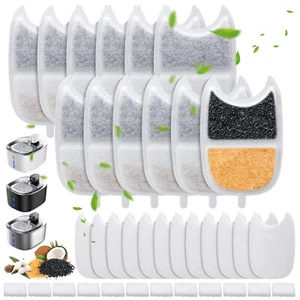Kigniote 12 Packung Filter Katzenbrunnen für FEELNEEDY 4L Trinkbrunnen YPD-C004 - Bild 1 von 9