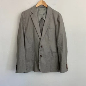 J.Crew Slim Fit Suit Jacket Men Size Small Stretch Hemp Cotton Grey BC612 New - Picture 1 of 18