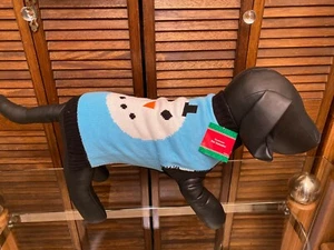 Dog Sweater Snowman Size Medium New Tags - Picture 1 of 4