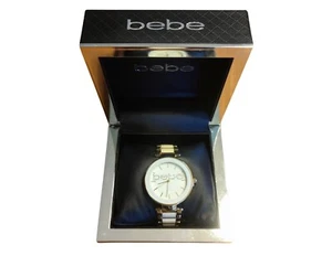 Bebe Women's Crystal Accent Watch With Box Brand New - Picture 1 of 6