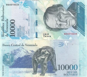 L070 BILLETE VENEZUELA 10.000 BOLIVARES 2017 P-98b SIN CIRCULAR - Imagen 1 de 1
