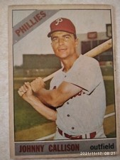 TOPPS 1966 VENEZUELA 100% RED BACK.JOHNNY CALLISON#230.ALL*STAR-HOF PHILLIES.MVP