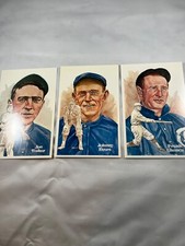 Baseball Hall of Fame Steele Postcards Cubs Tinker Evers Chance Trio set