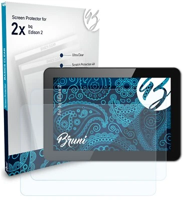 Bruni 2x Lámina Protectora para bq Edison 2 Película Protectora - Imagen 1 de 4