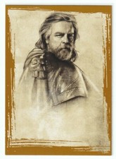 Topps Star Wars The Last Jedi LUKE SKYWALKER Character SWI-6 Gold 17/25
