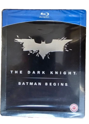 The Dark Knight & Batman Begins, 4 Disc Blu-ray Steel Book Boxset - Image 1 of 2