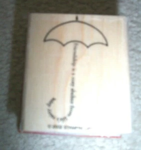 STAMPIN UP REGENSCHIRM GUMMISTEMPEL 2002  - Bild 1 von 1