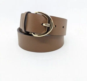 NEW Michael Kors 38 MM Pebble Leather Belt Luggage XL 6/29 - Picture 1 of 3