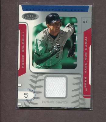 Rocco Baldelli Minnesota Twins 2003 Fleer Hot Prospects Future Swatch Relic #107 Foto 1 de 3