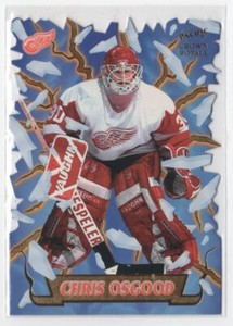1997-98 PACIFIC CROWN ROYALE FREEZE OUT IE CUT Chris Osgood Detroit Red Wings