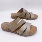 EURO SOFT Sofft Gracie Taupe Brown Neutral Casual slip on sandals Size 9.5 M
